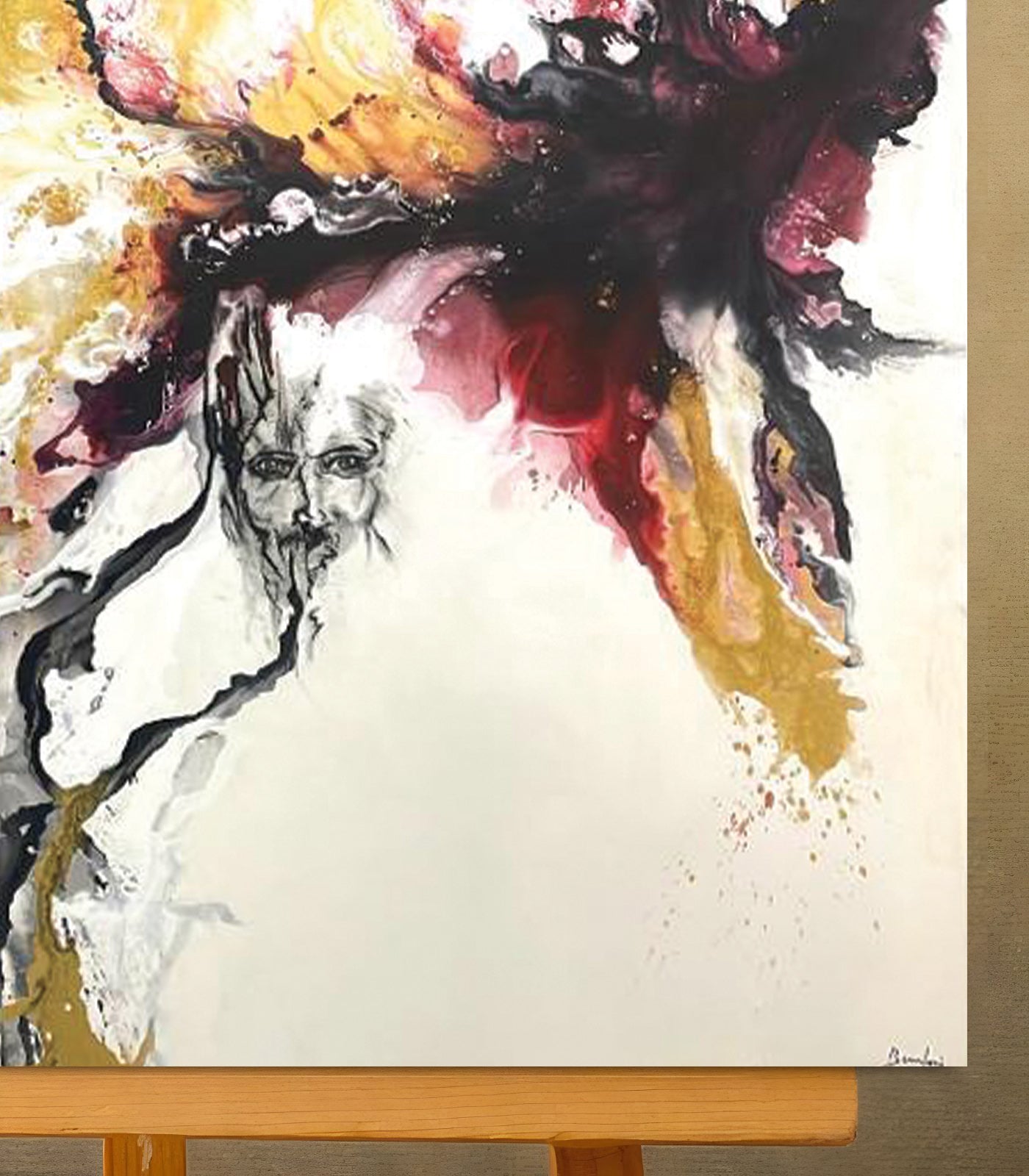 Effervescence- signé par l'artiste Yasmine BNN.